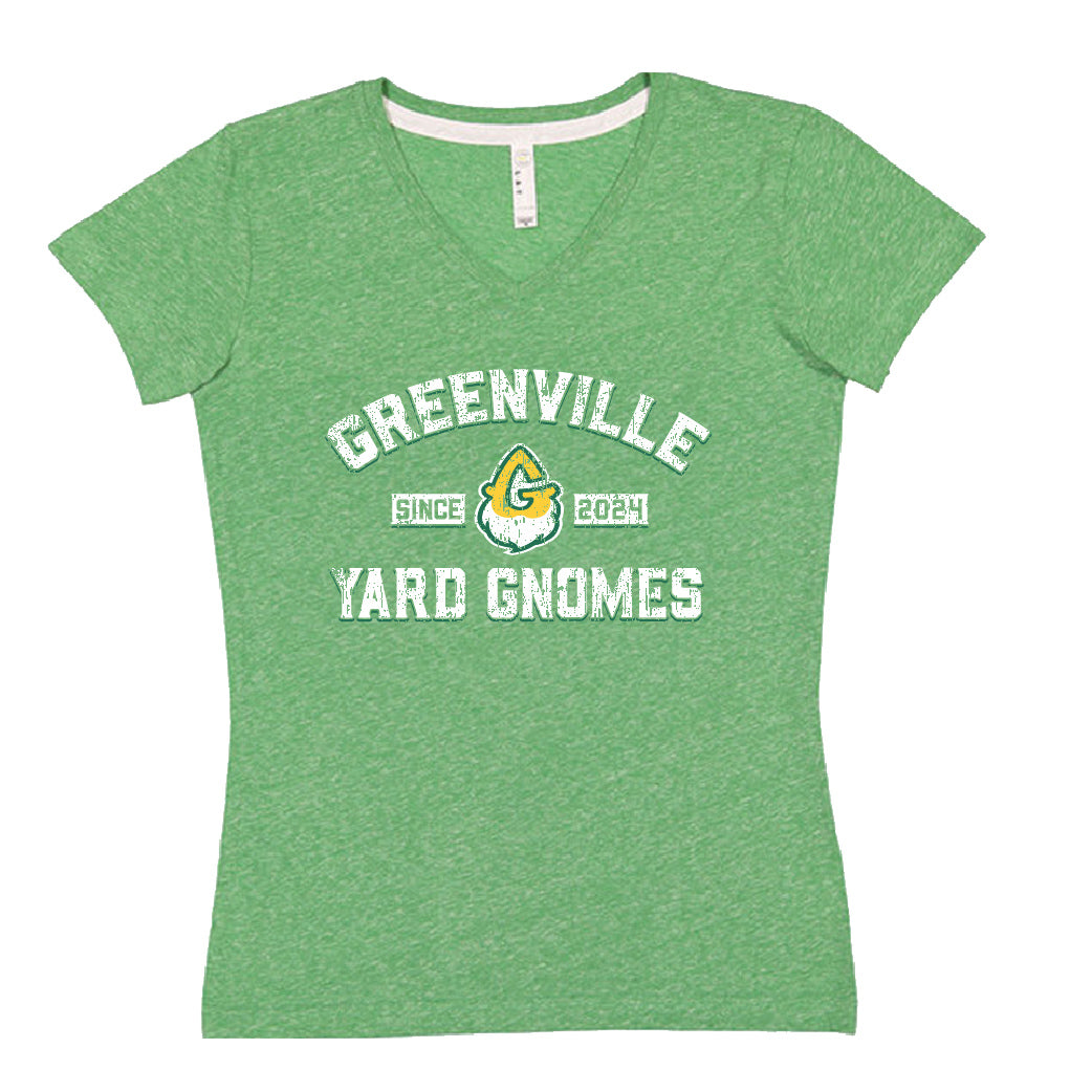 Greenville Yard Gnomes Womens Melange Aspen Tee
