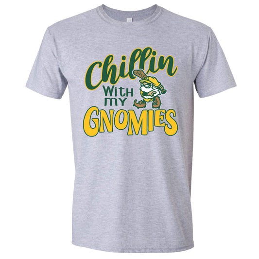 Greenville Yard Gnomes Gray Chillin with my Gnomies Tee